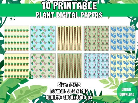 Download Plant Digital Papers - Plant digital paper Collection