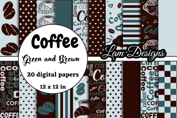 Download Hand-drawn Coffee Digital Papers - Premium Resources