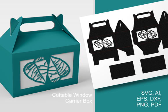 Download Linden Leaves in Window Gable Favor Box - Premium Resources