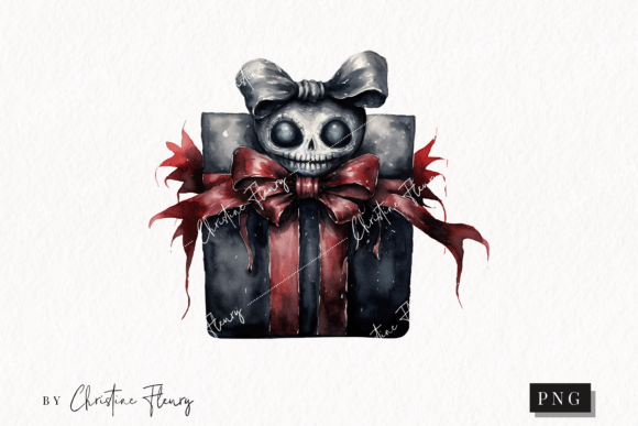 Download Watercolor Goth Gift Clipart - Gift clipart Collection