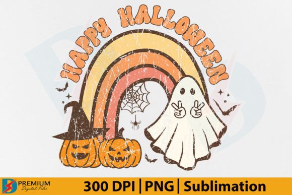 Download Retro Happy Halloween PNG, Spooky Ghost - Happy halloween png Collection